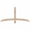 Ekena Millwork Bellingham Smooth Timber Gable Bracket, Douglas Fir, 60"W x 30"H x 1 1/2"D x 3 1/2"F, 12/12 Pitch GBW060X30X0204BEL00SDF - alternate 1